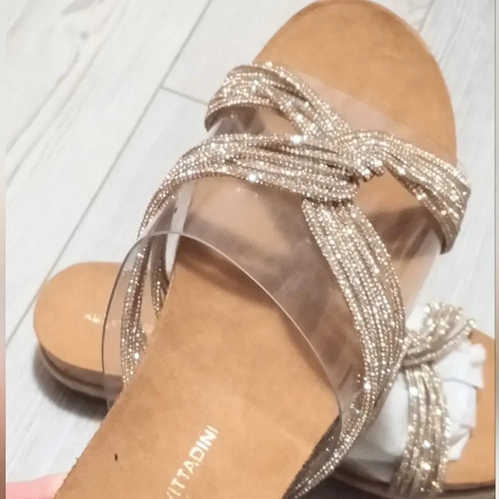 (S-4272) Adrienne Vittadini Proove Womens Round Mules Sz 9.5